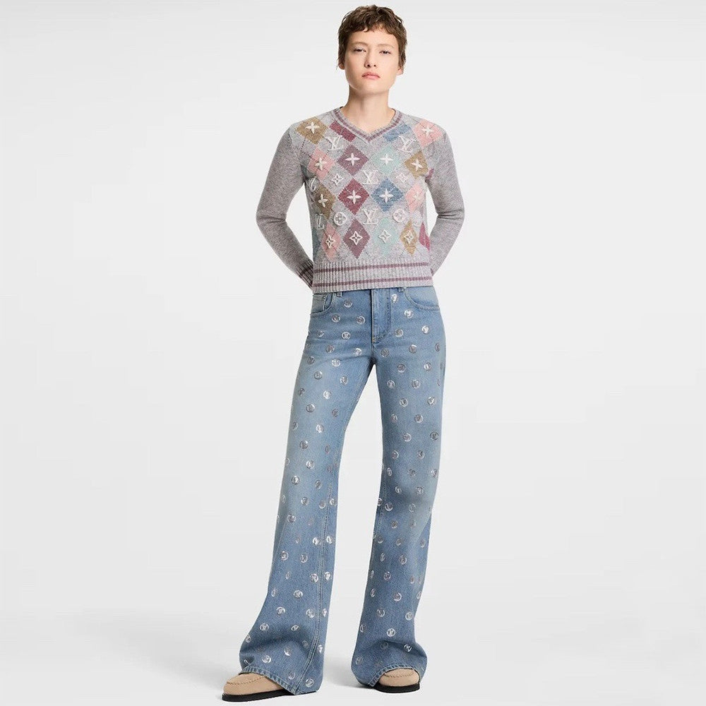 LOUIS VUITTON Signature Sequin Jeans #377464