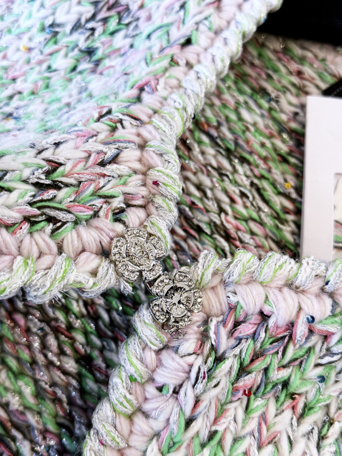 Chanel Jacket Cotton Wool Multicolour #333815