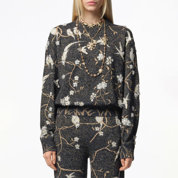 Chanel Women's Spring. Autumn. and Winter Jacquard Solid-Color Crew Neck Pullover Sweater Ngvp #2551