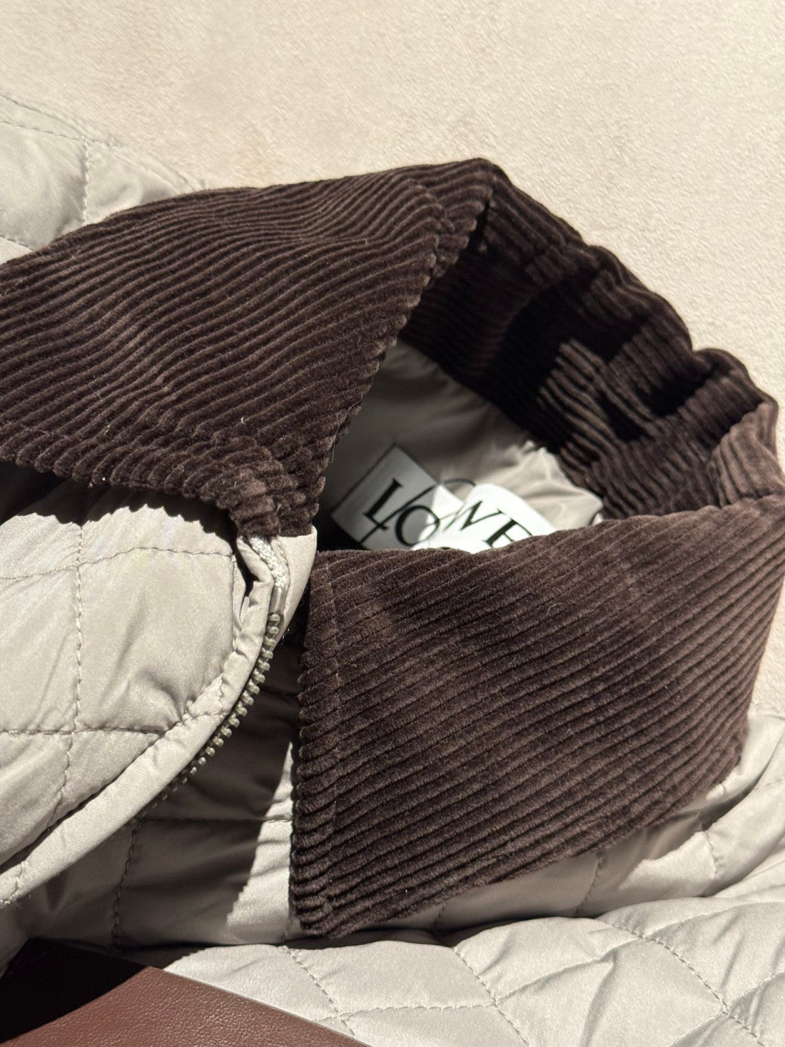 Loewe Short Jacket in Technical Fabric Grey #335510