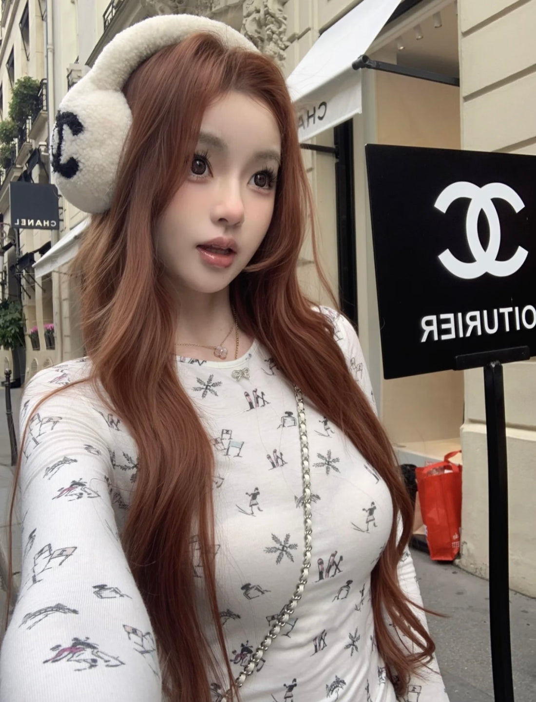 Chanel 25N Ski Crew Neck Bottoming Shirt #333932
