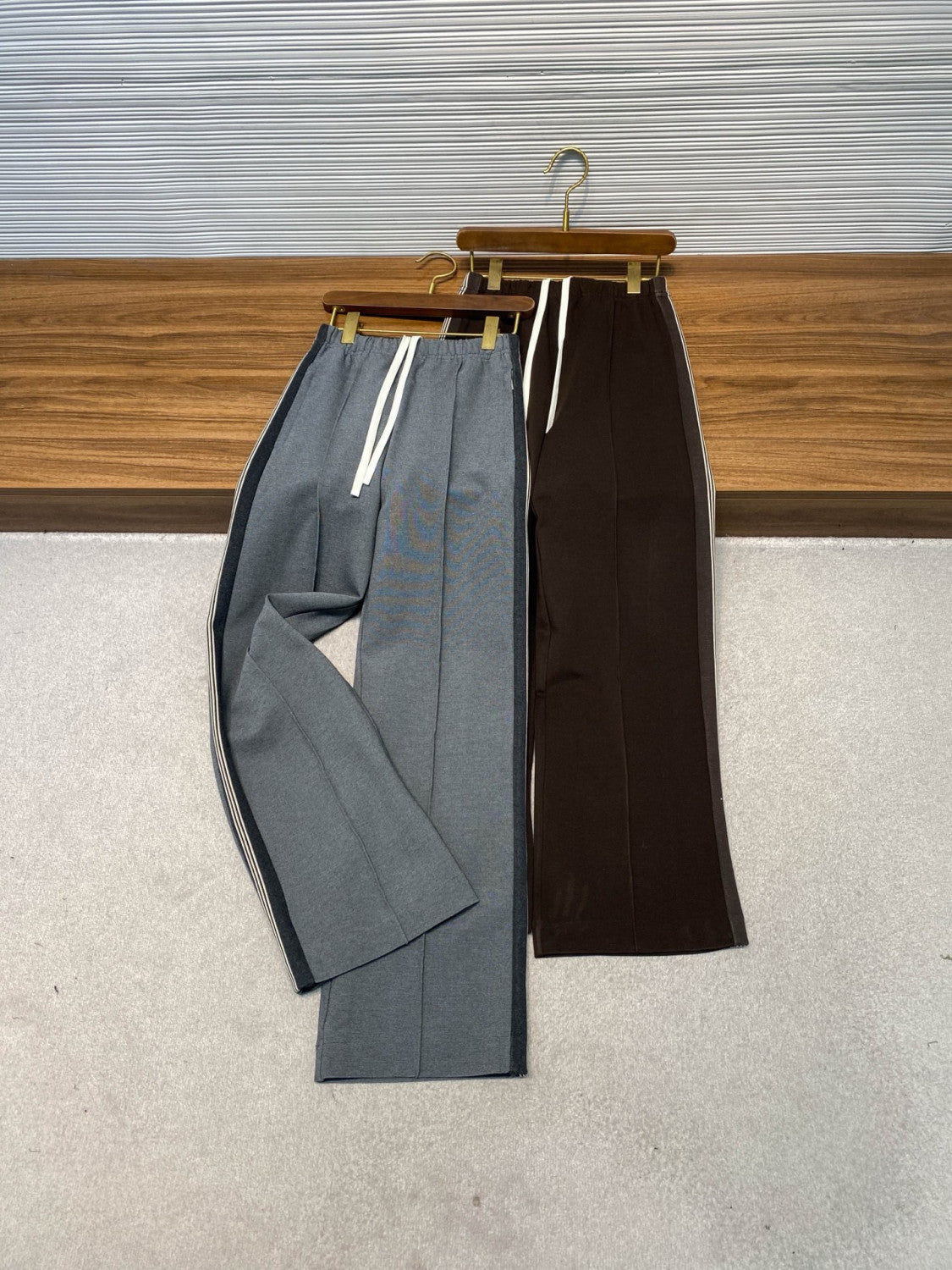 MiuMiu Blue grey Velour Blouson Zipper Jacket Navy Jersey Pants   #335444