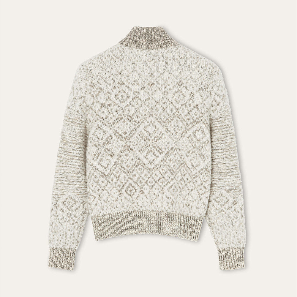 Loro Piana Paroo Bomber Sweater Cashmere White Beige#335464