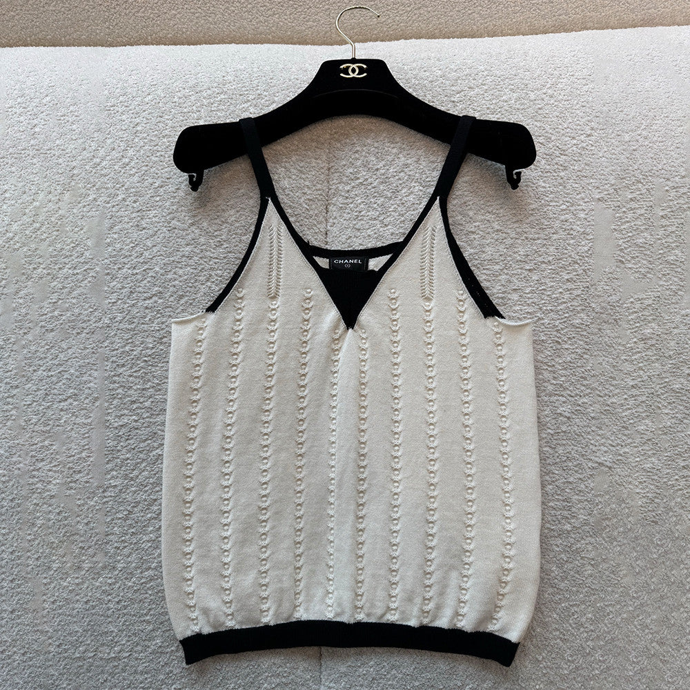 Chanel Wool Knitted Suspender Belt #377393