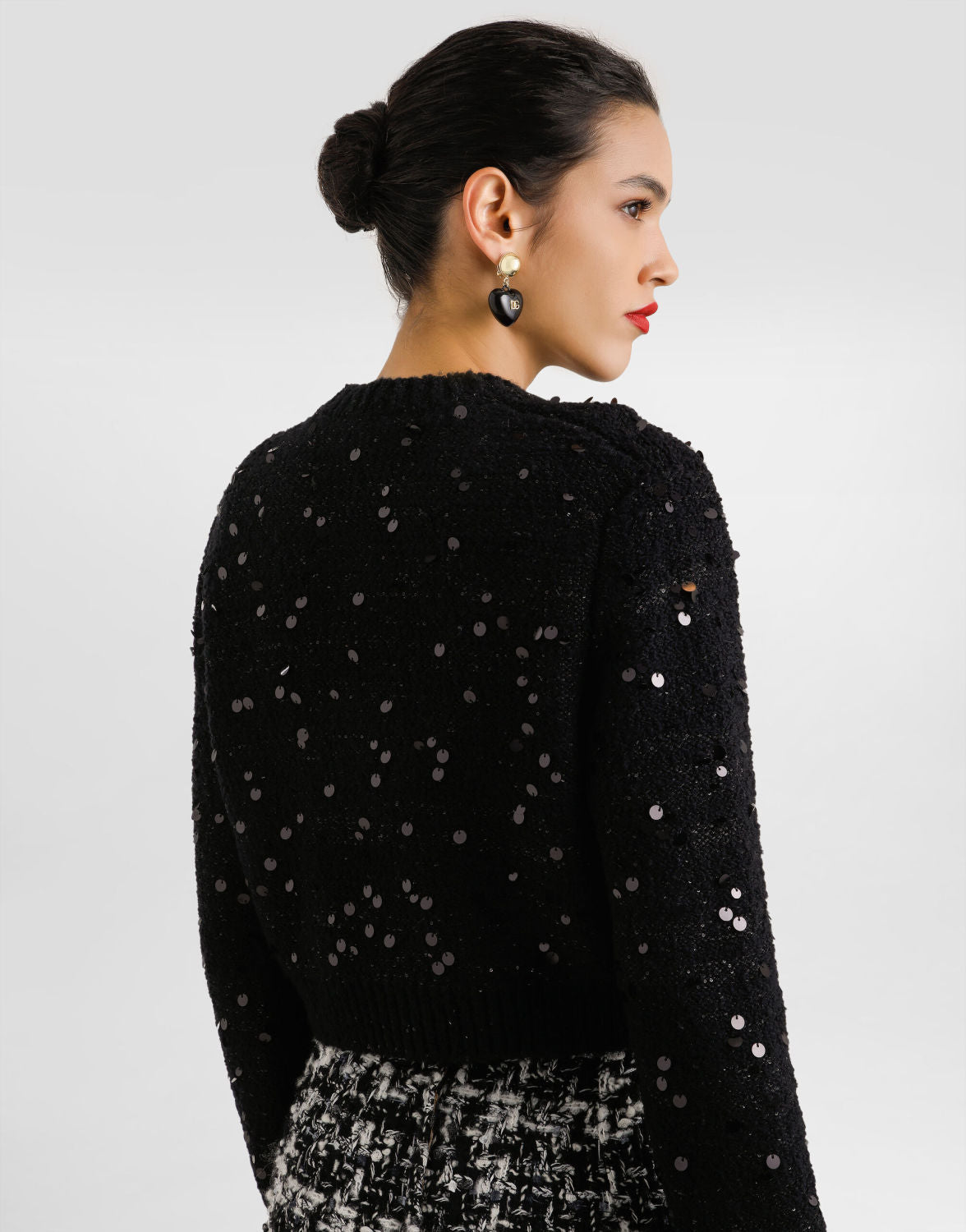 Dolce Gabbana Women's Wool blend Cardigan in Black #333095