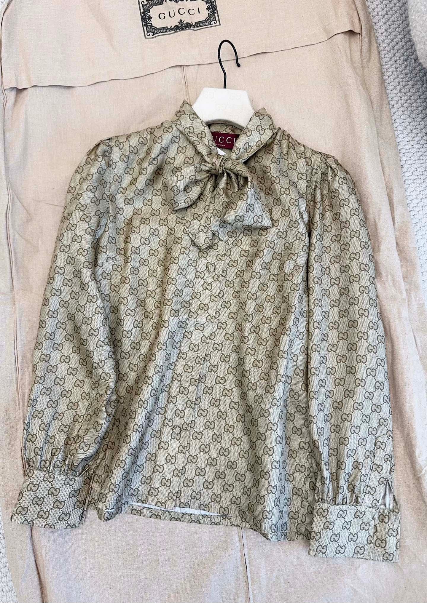 Gucci Women's Silk Ribbon Shirt #333631