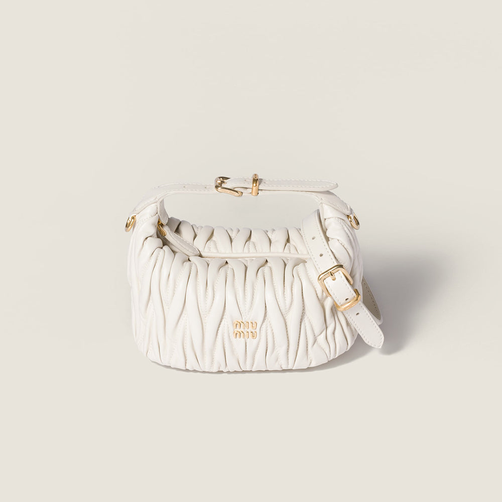 MiuMiu Matelassé Nappa Soft Leather Makeup Bag Black #334668