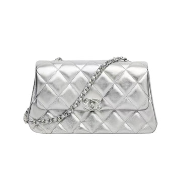 Chanel Women's Solid Color Diamond Pattern Sheepskin Chain Shoulder Strap Crossbody Bag Bags #77781