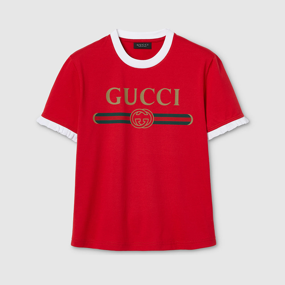 Gucci Cotton Jersey T-shirt With Print #377873