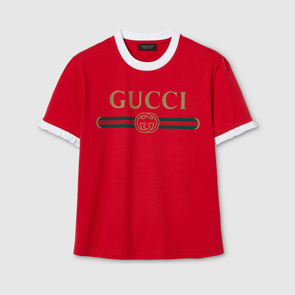 Gucci Cotton Jersey T-shirt With Print #377873