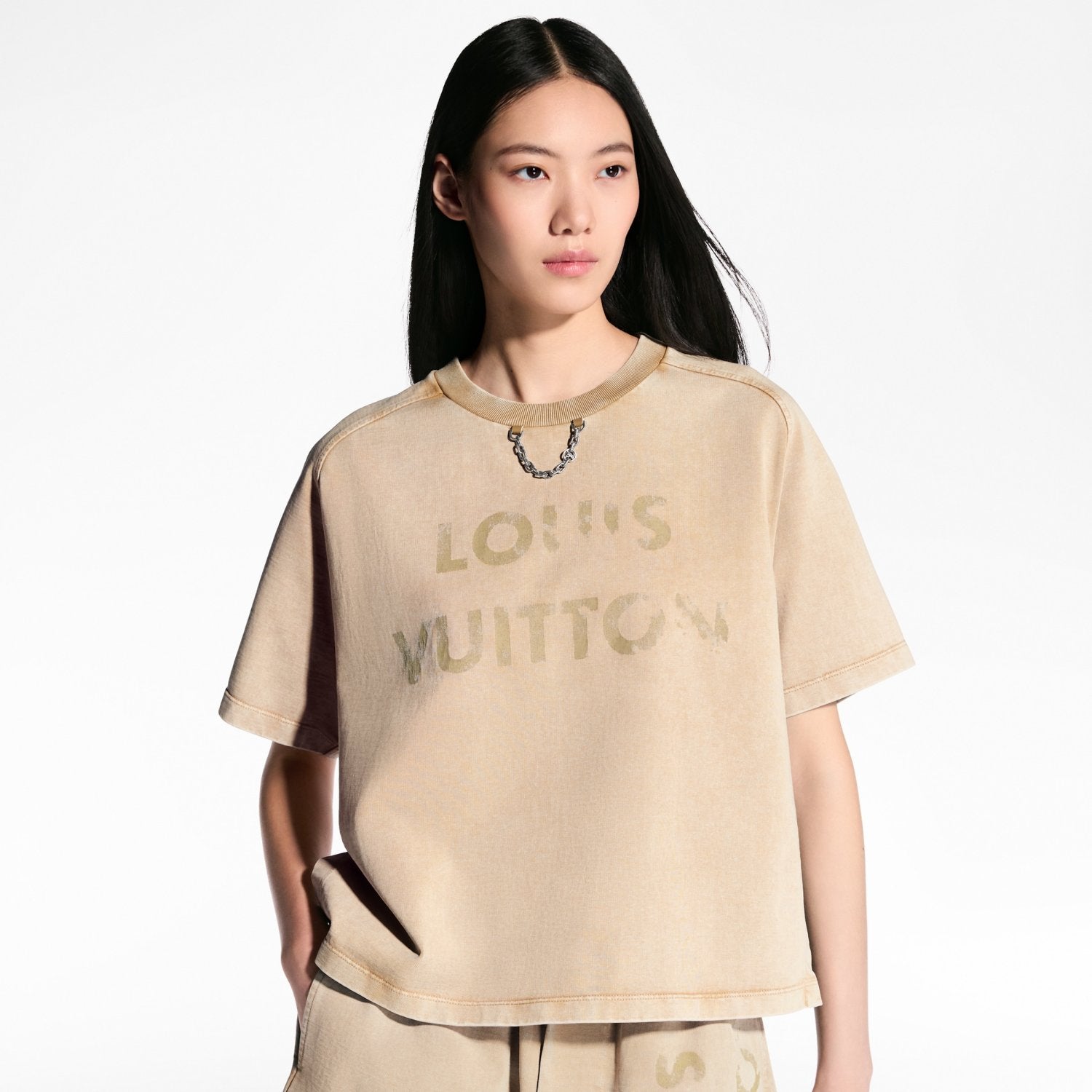 Louis Vuitton Vintage Effect T-shirt Shorts #317096