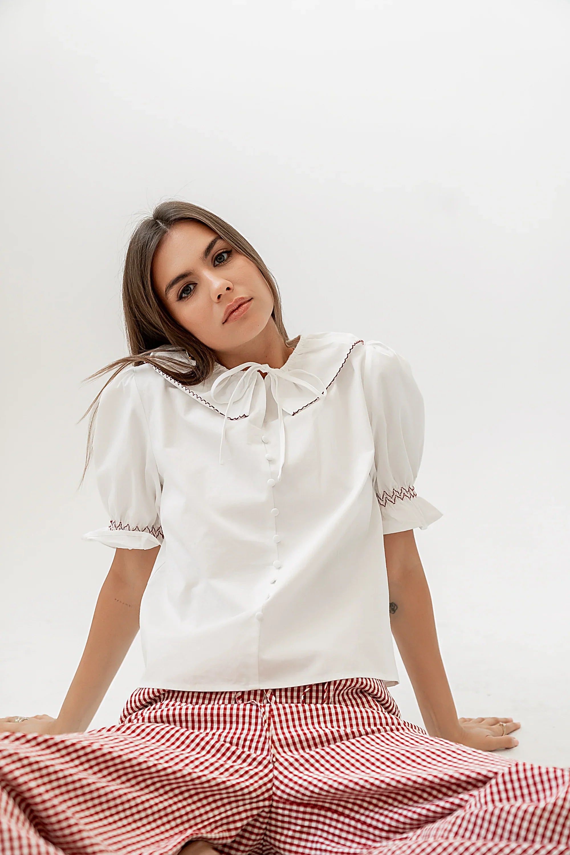 Gemma Collared Blouse