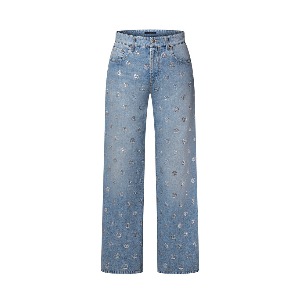 LOUIS VUITTON Signature Sequin Jeans #377464