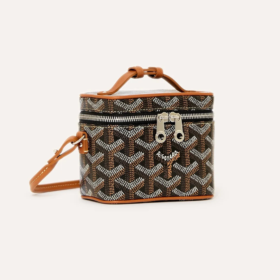 Goyard Muse Nano Women's Fashion Classic Color-Block Zipper Closure Adjustable Strap Leather Mini Makeup Bag Shoulder Bag Crossbody Bag Bags MUSEVANANTY10CL10P #79551