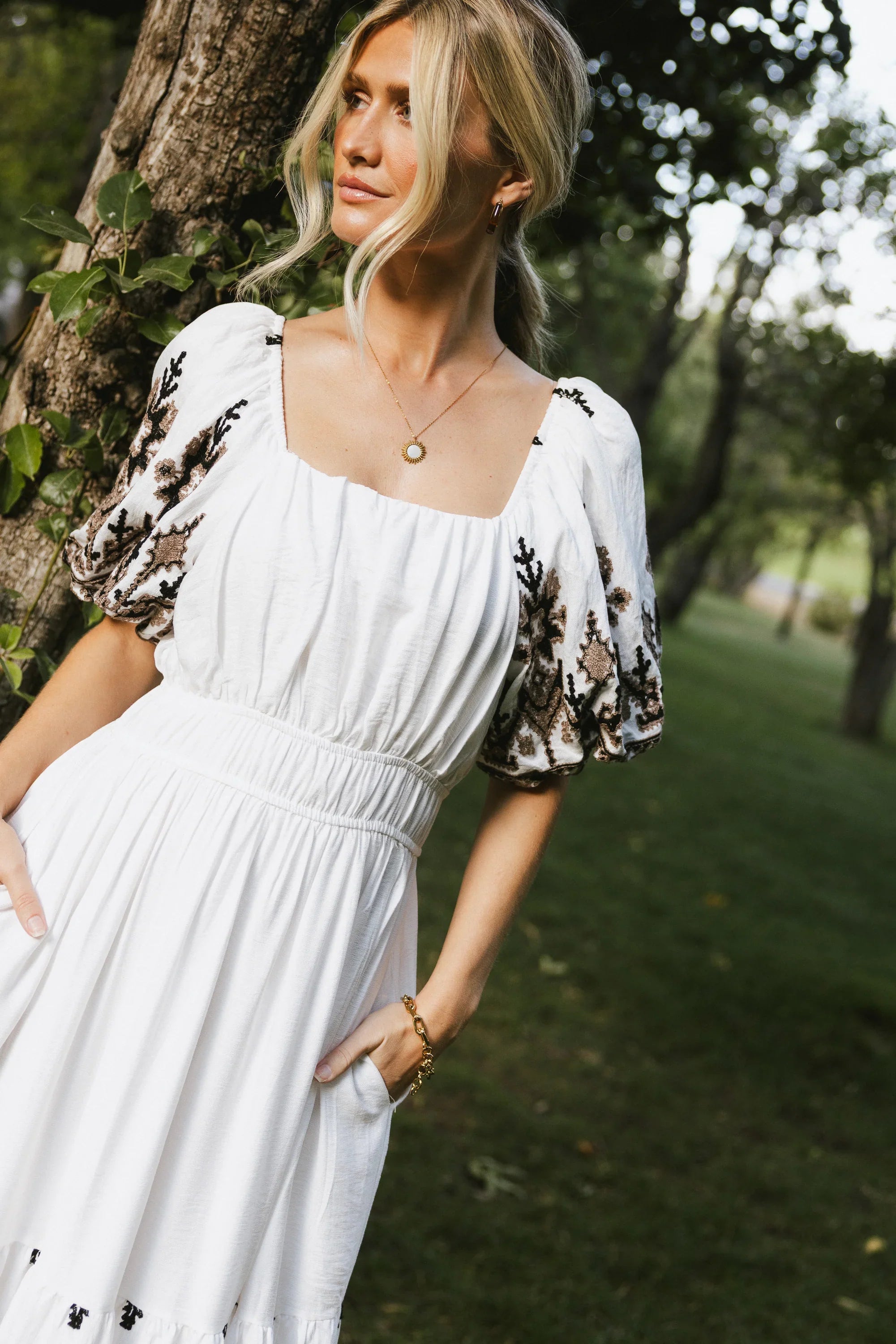 Alder Embroidered Maxi Dress
