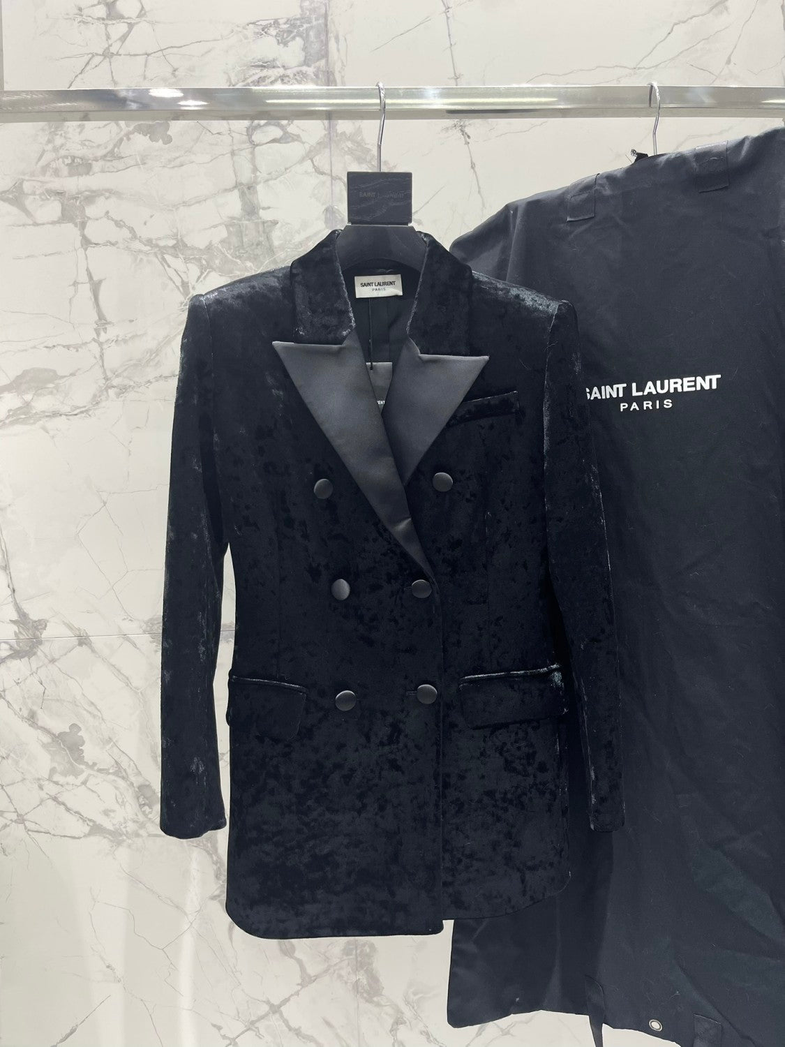 Saint Laurent Women's Velvet Blazer #333904