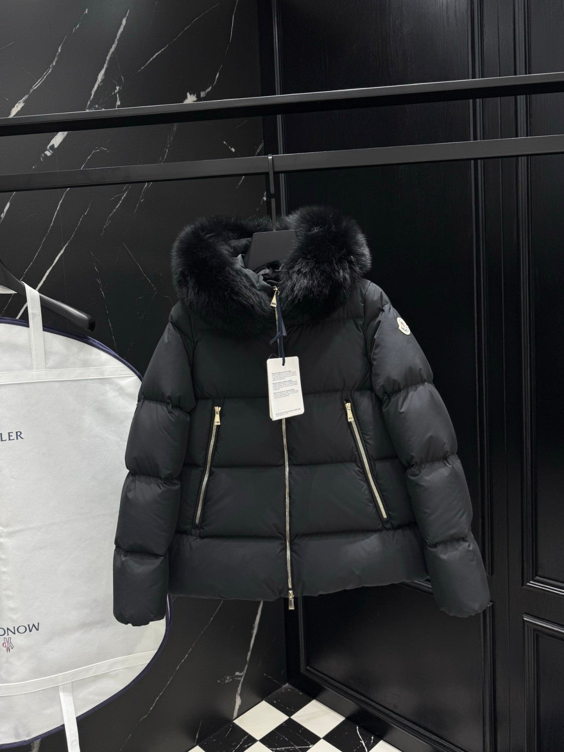 Moncler Laichefur Women's Hooded Short Down Jacket #336080