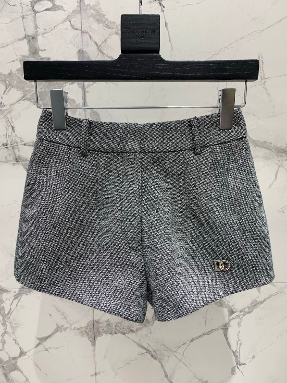 Dolce&Gabbana New Double-Breasted Long Coat Suit Shorts Suspenders #333268