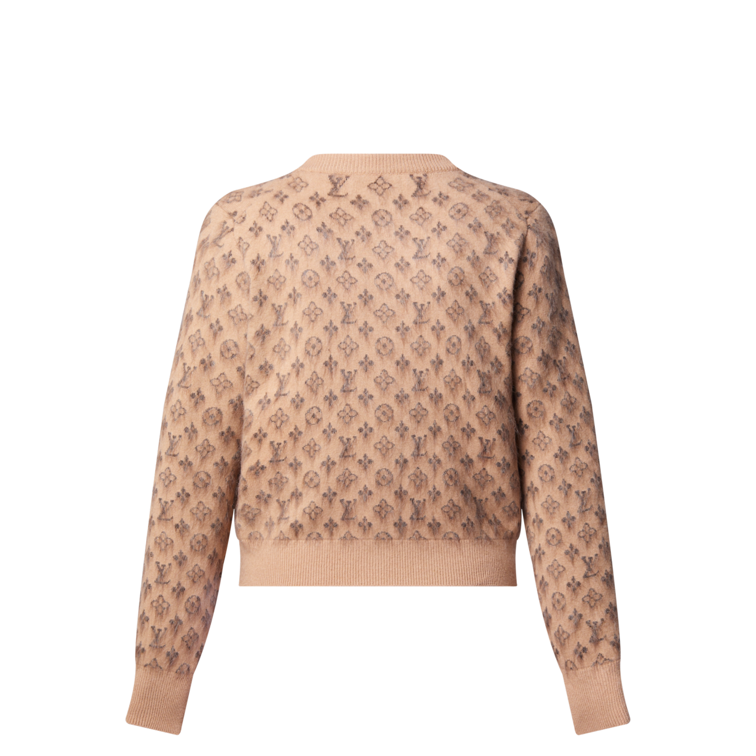 Louis Vuitton Brushed Monogram Cardigan Cashmere Alpaca #333137