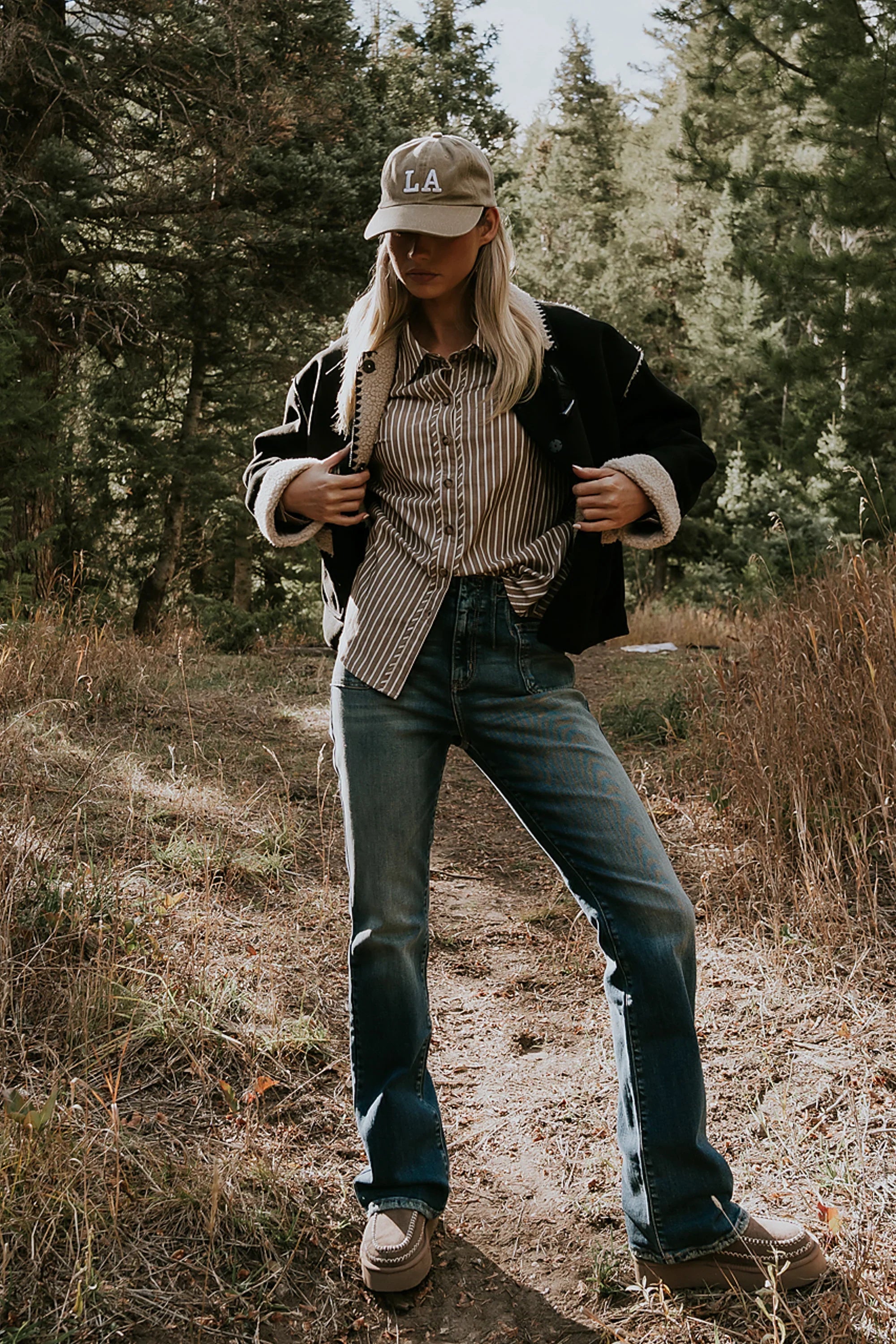 Ginny Striped Button Up