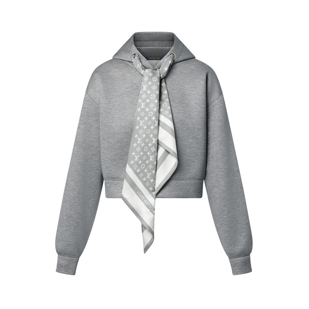 Louis Vuitton Fall/Winter Cropped Monogram Scarf Hoodie #332734