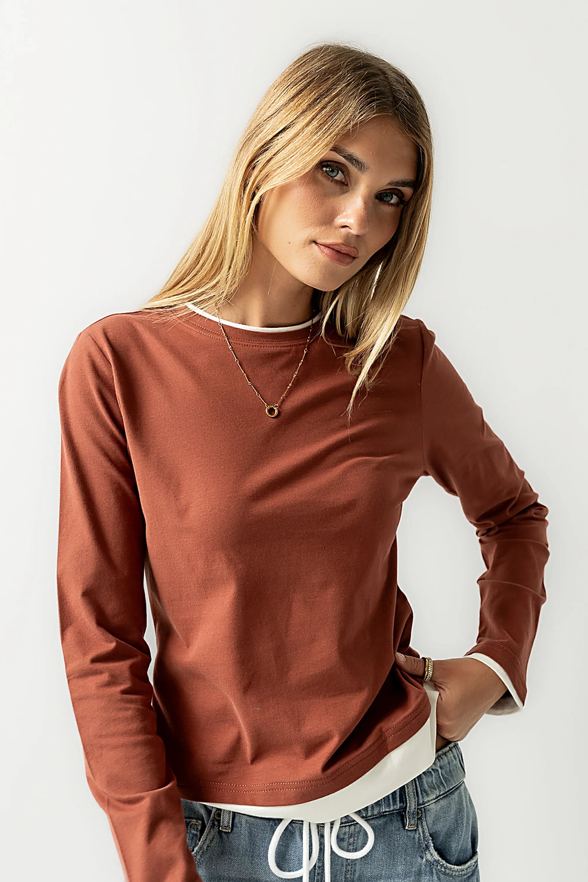 Destiny Double Layer Top in Rust