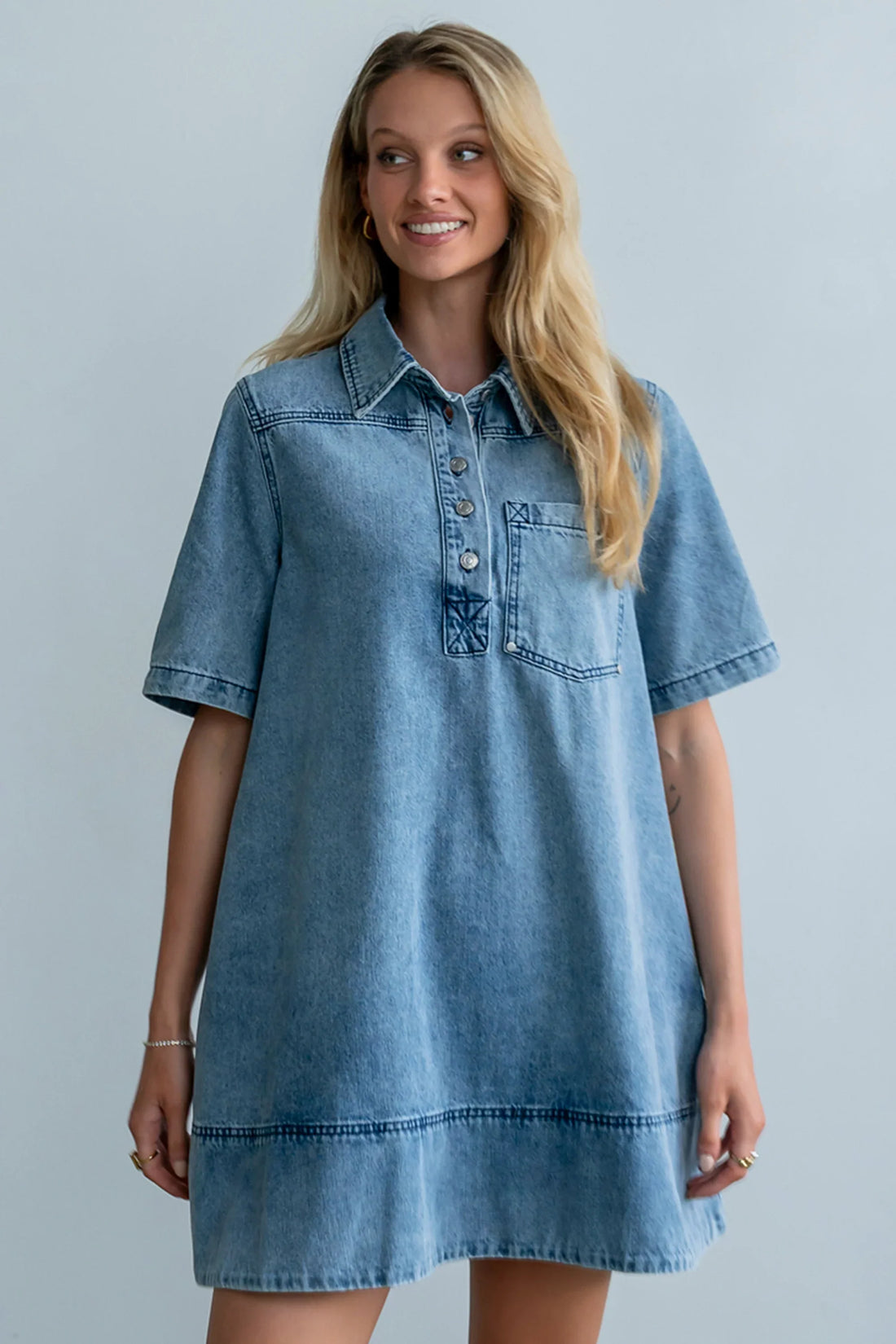 Julia Denim Midi Dress