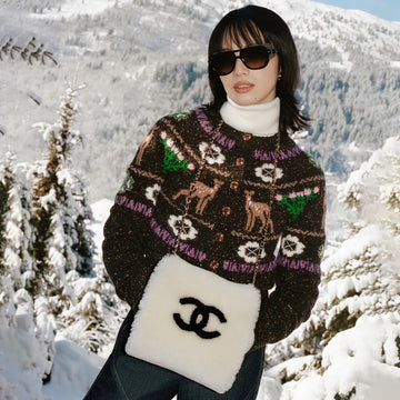 Chanel Cashmere Cardigan Brown #334446