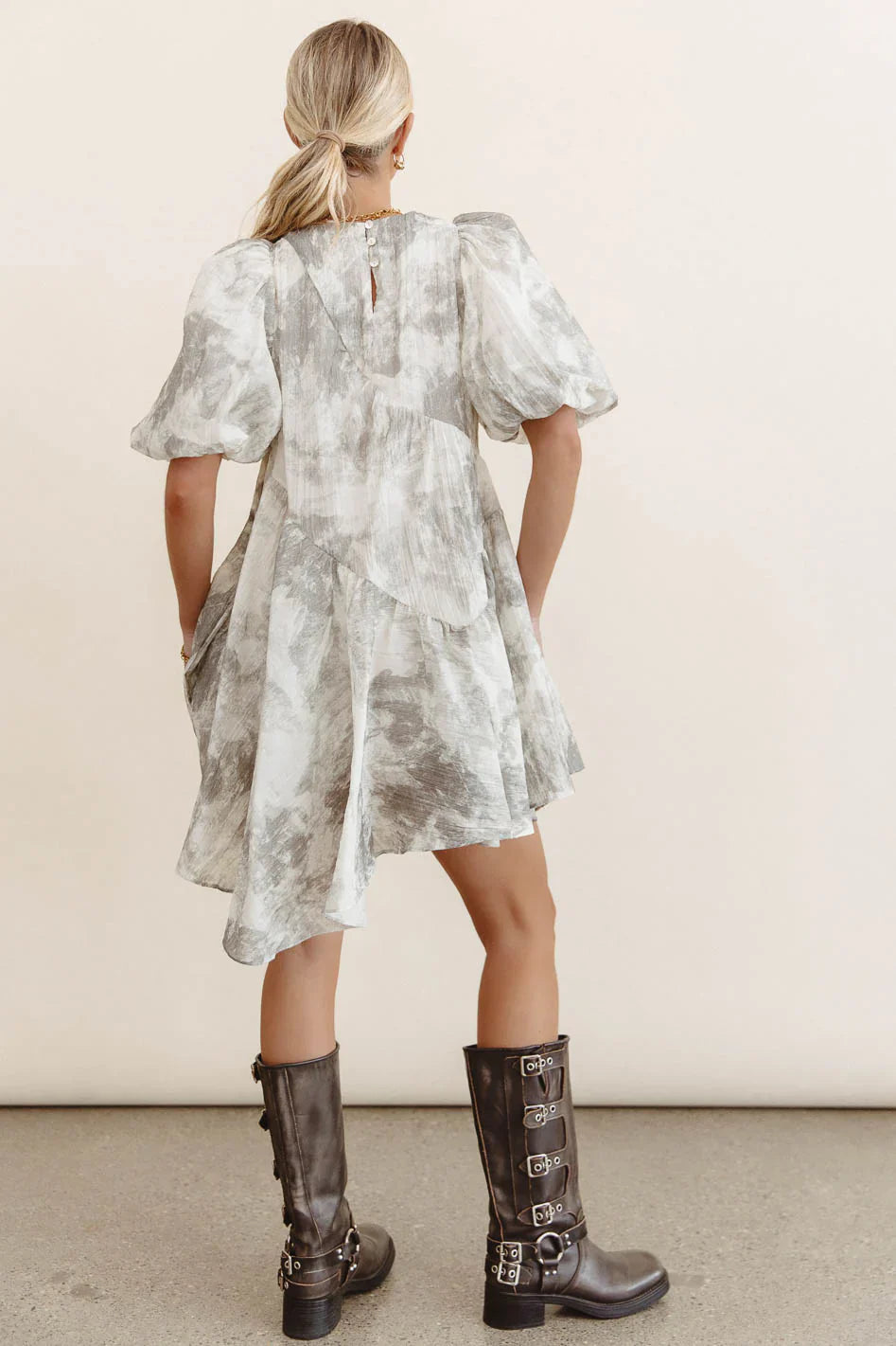 Kellie Abstract Babydoll Dress