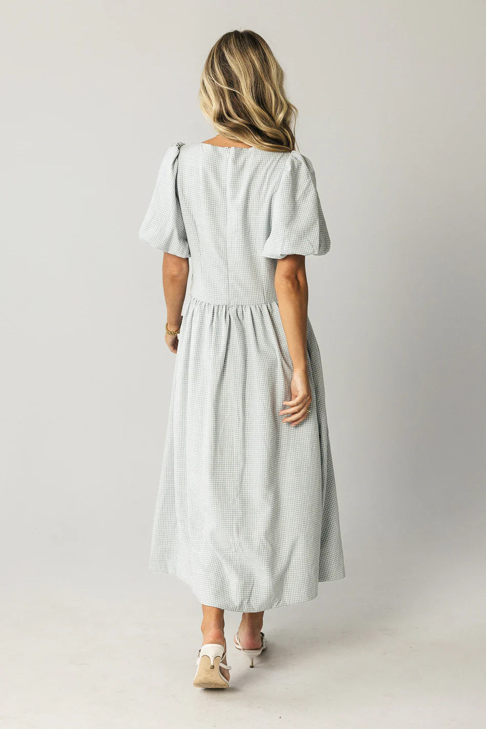Elyse Gingham Maxi Dress