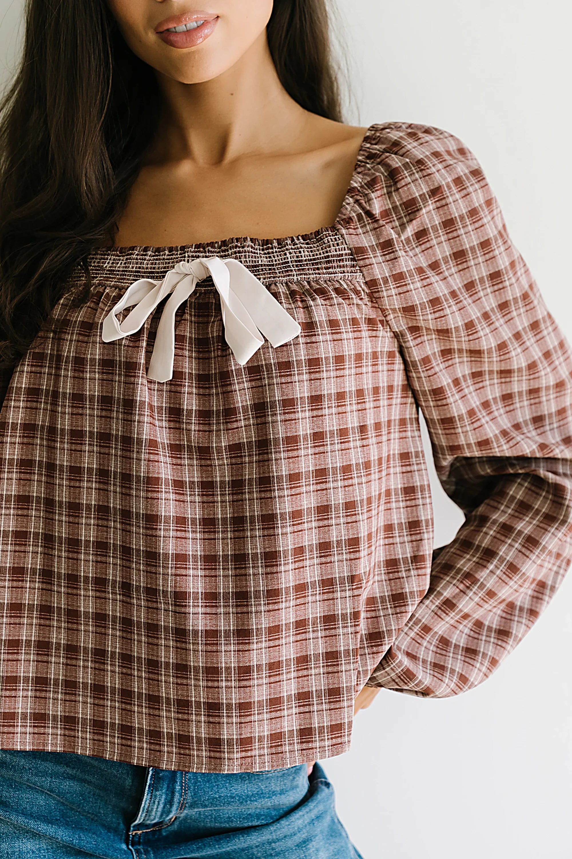 Jemma Plaid Blouse