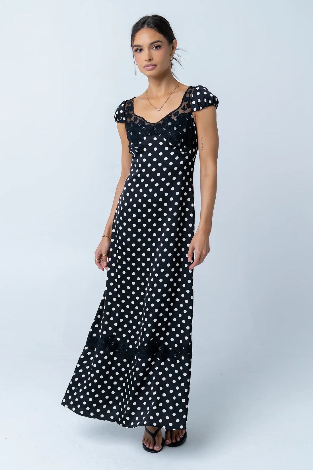 Marianna Polka Dot Maxi Dress
