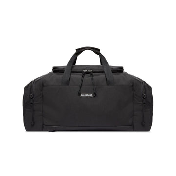 Balenciaga Men's Black Letter Logo Zipper Closure Polyester Backpack Shoulder Bag Tote Bags #75667