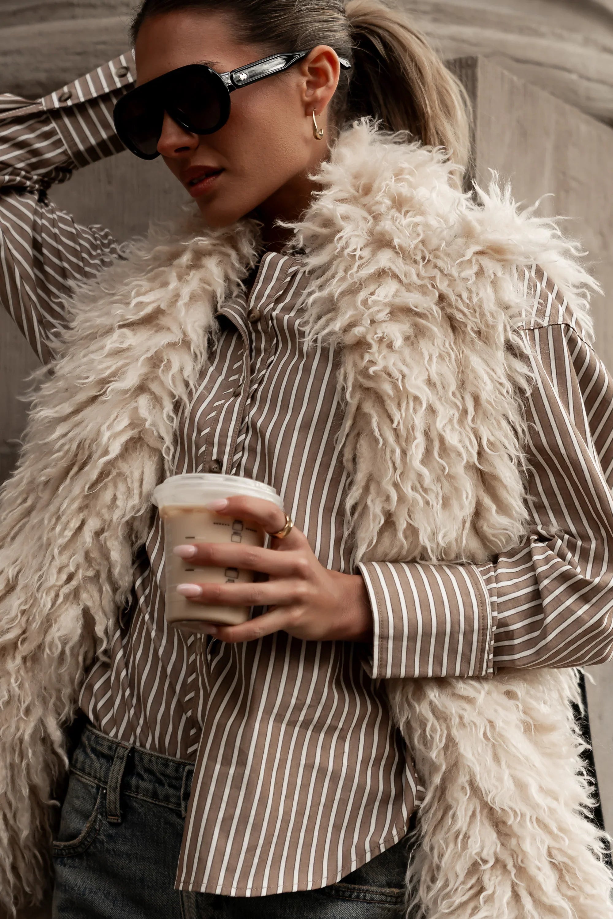 Ginny Striped Button Up