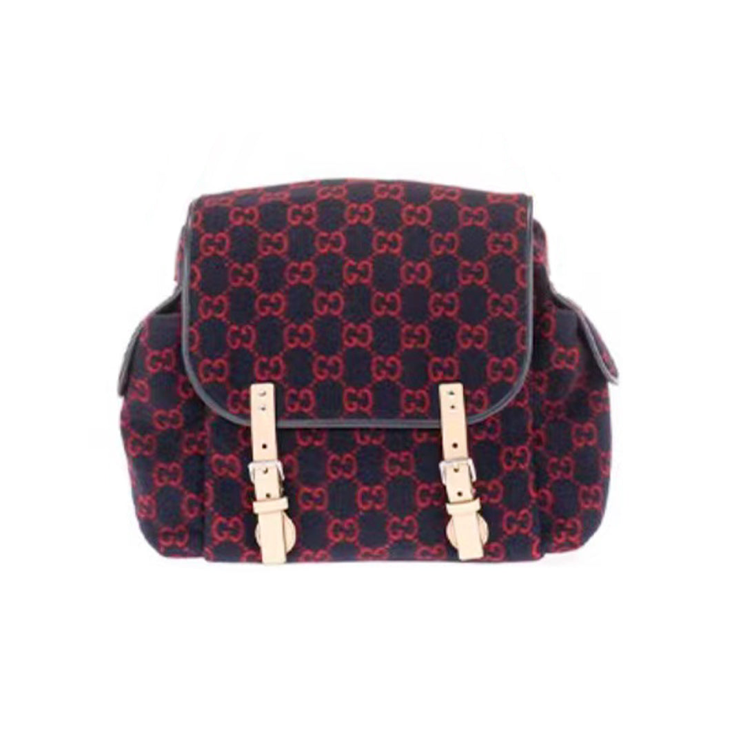 Gucci Kid's Logo Leather Logo Mommy Bag Shoulder Crossbody Bag #37445