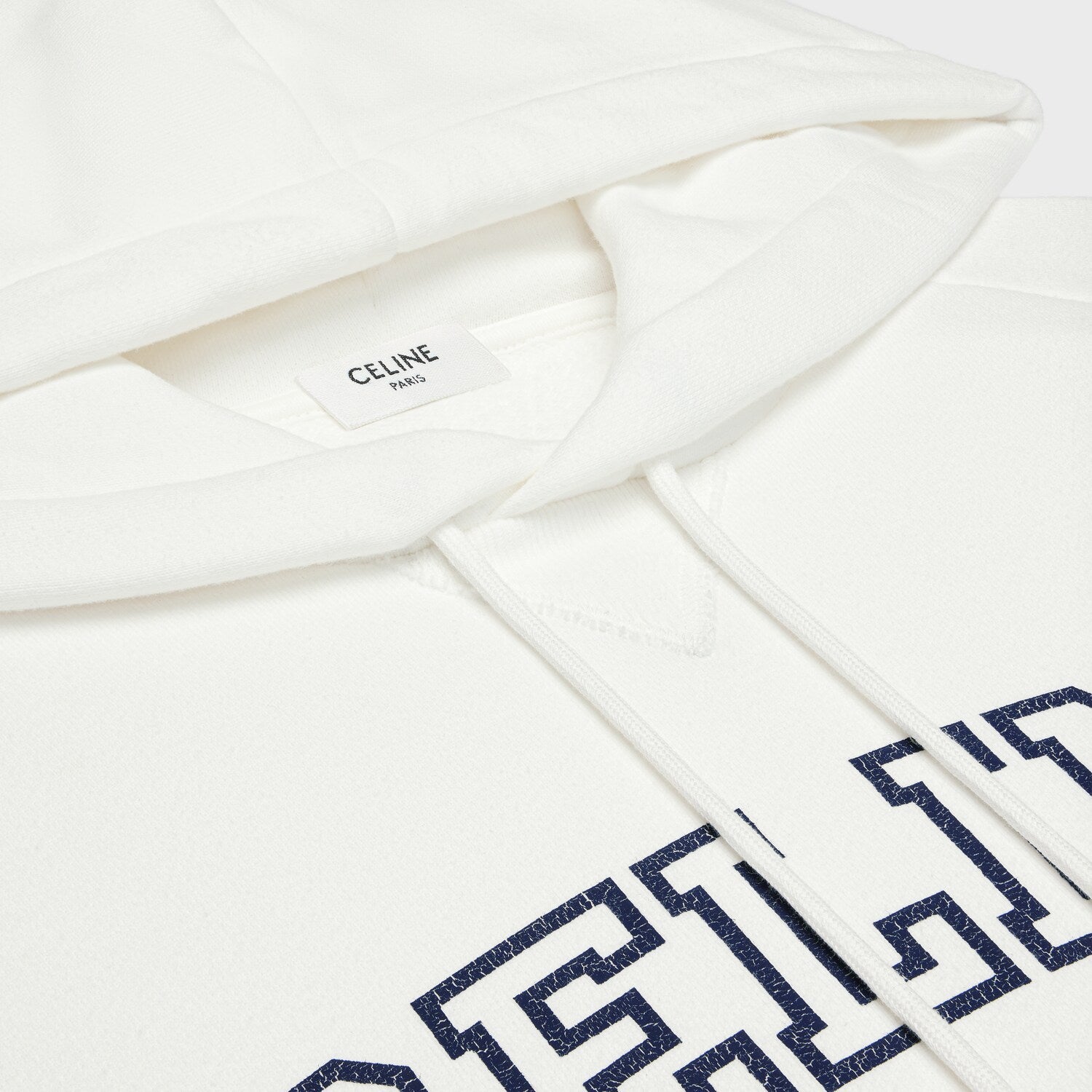 Celine Men's And Women's Spring/fall Fashion Casual Solid Color Hooded Pullover Logo Print Oversized Long Sleeve Sweatshirt #79532