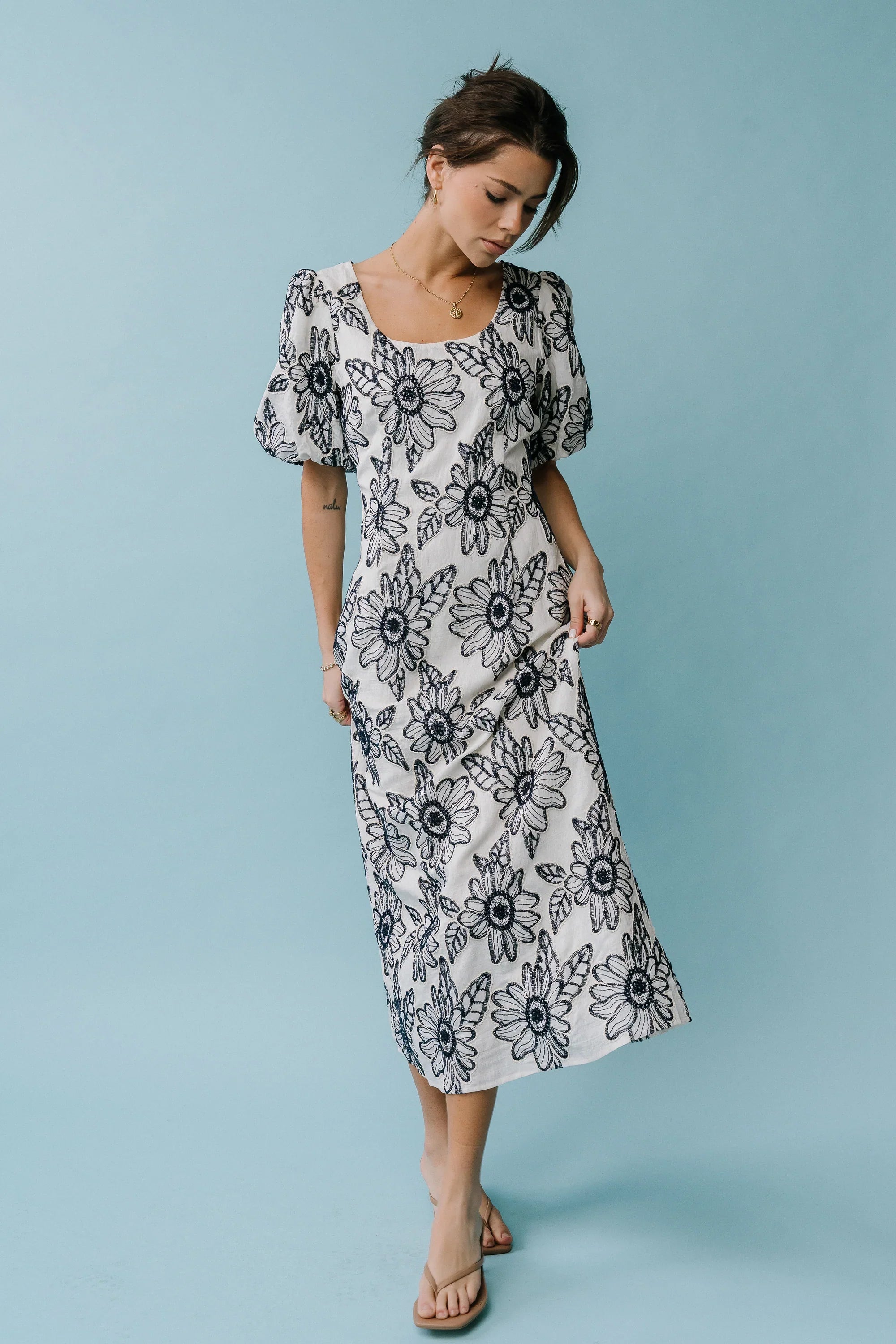 Brielle Embroidered Maxi Dress