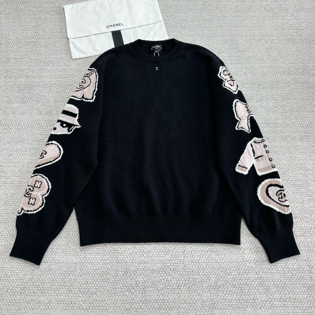 Chanel Women's Spring/Fall Fashion Casual Crew Neck Long Sleeve Cashmere Sweater #78519