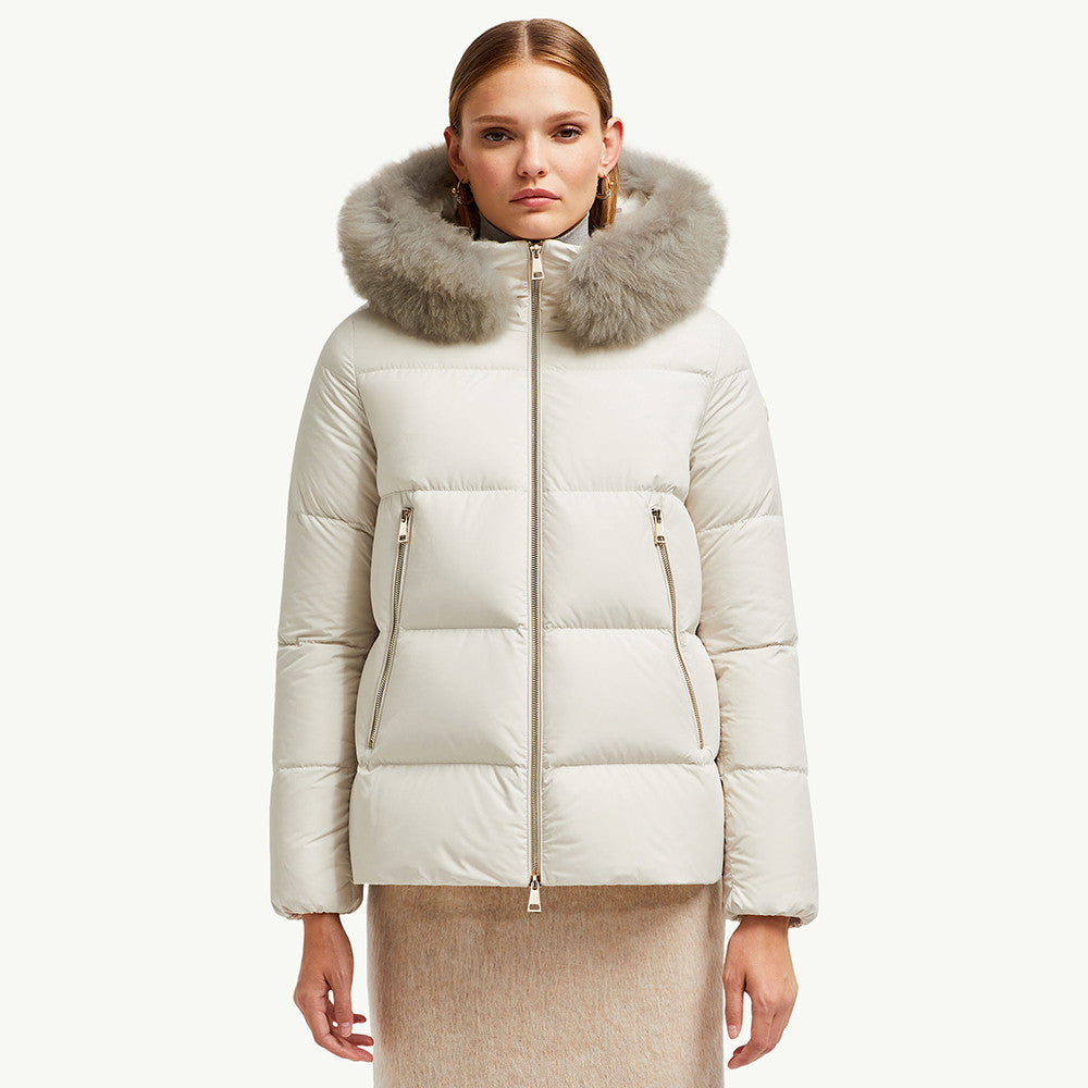 Moncler Laichefur Women's Hooded Short Down Jacket #336080
