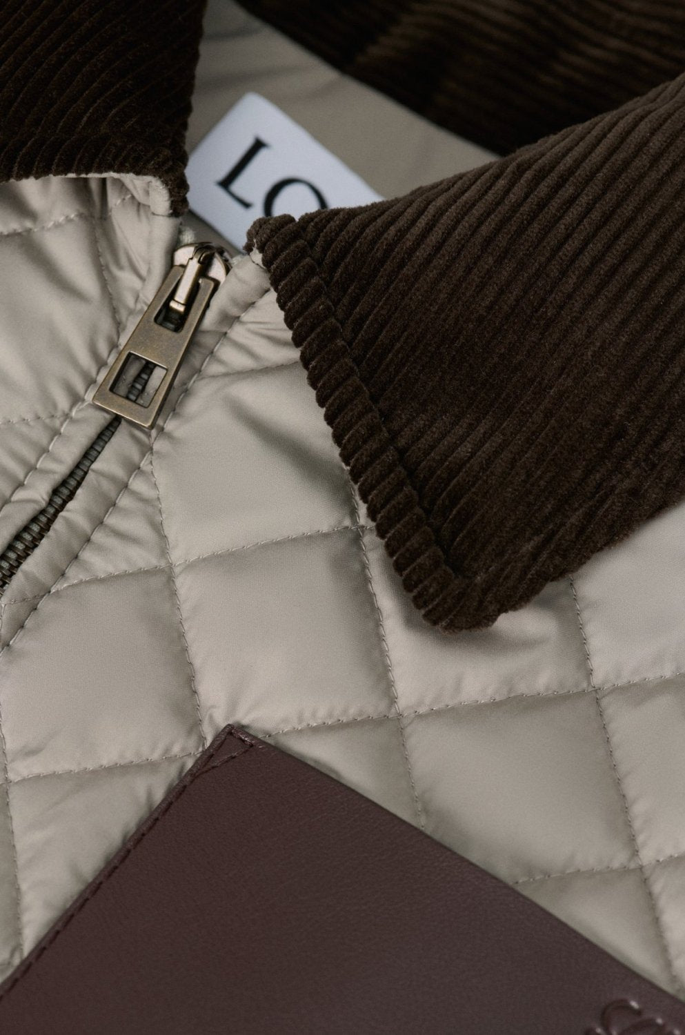 Loewe Short Jacket in Technical Fabric Grey #335510