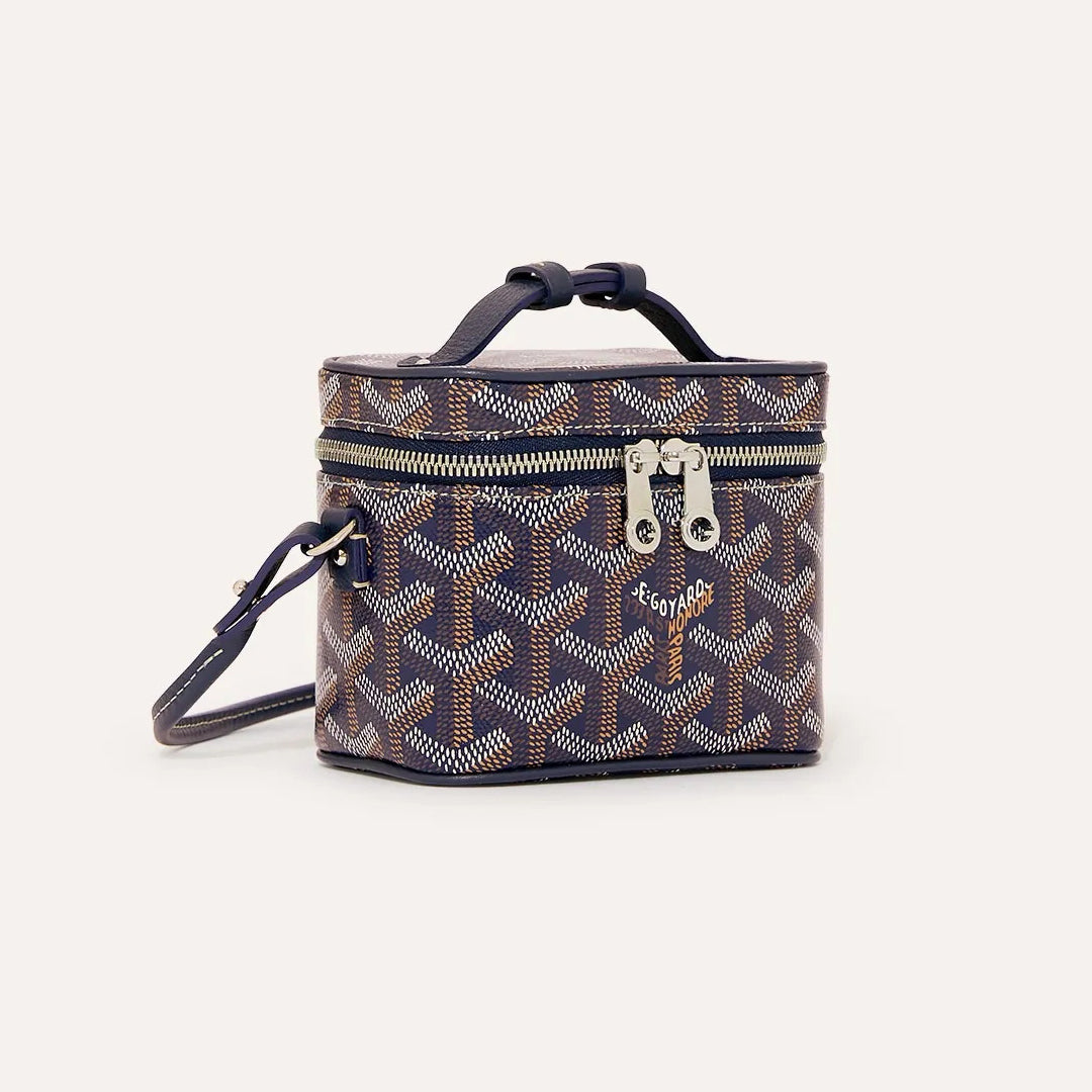 Goyard Muse Nano Women's Fashion Classic Color-Block Zipper Closure Adjustable Strap Leather Mini Makeup Bag Shoulder Bag Crossbody Bag Bags MUSEVANANTY10CL10P #79551