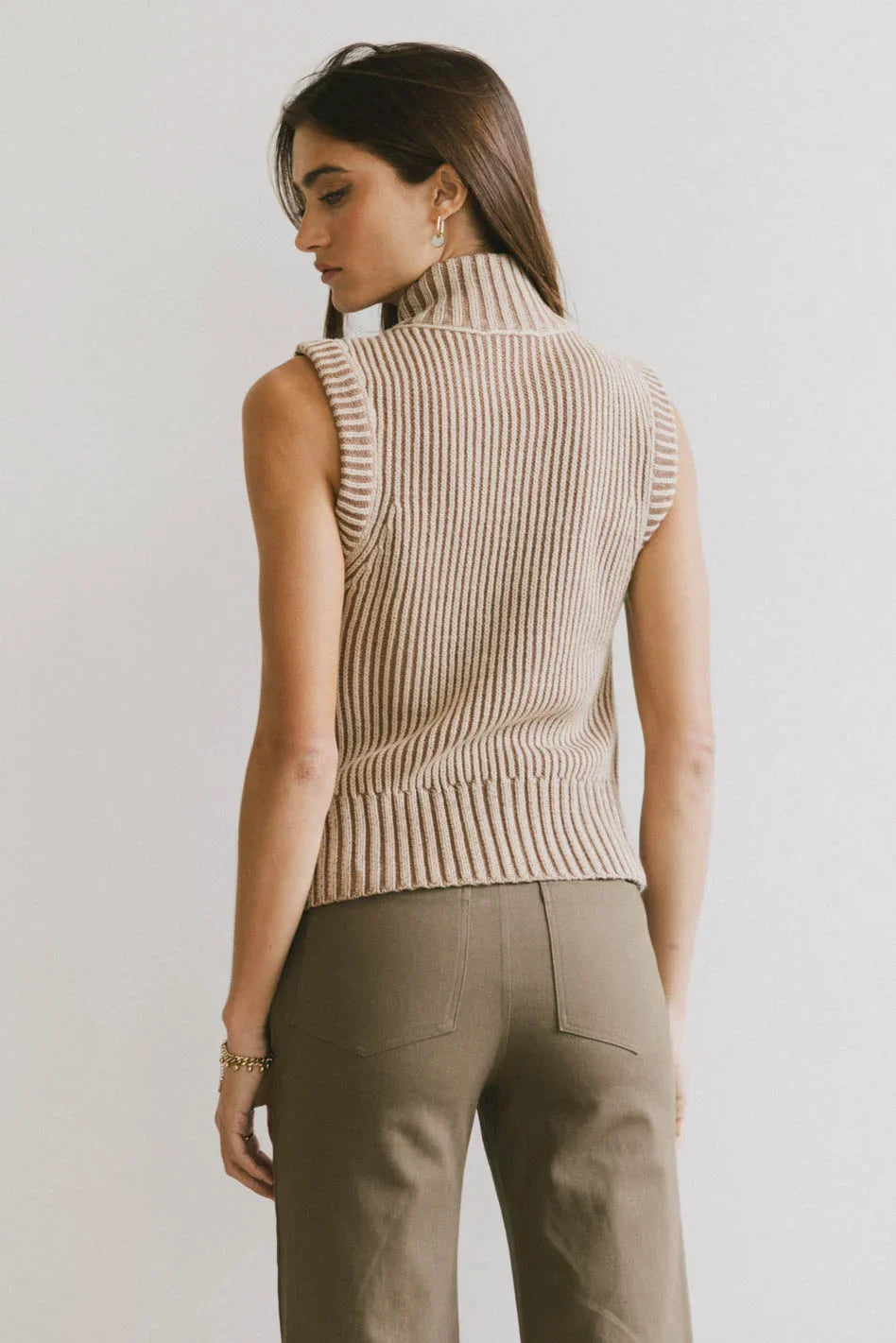 Monroe Zip Up in Mocha