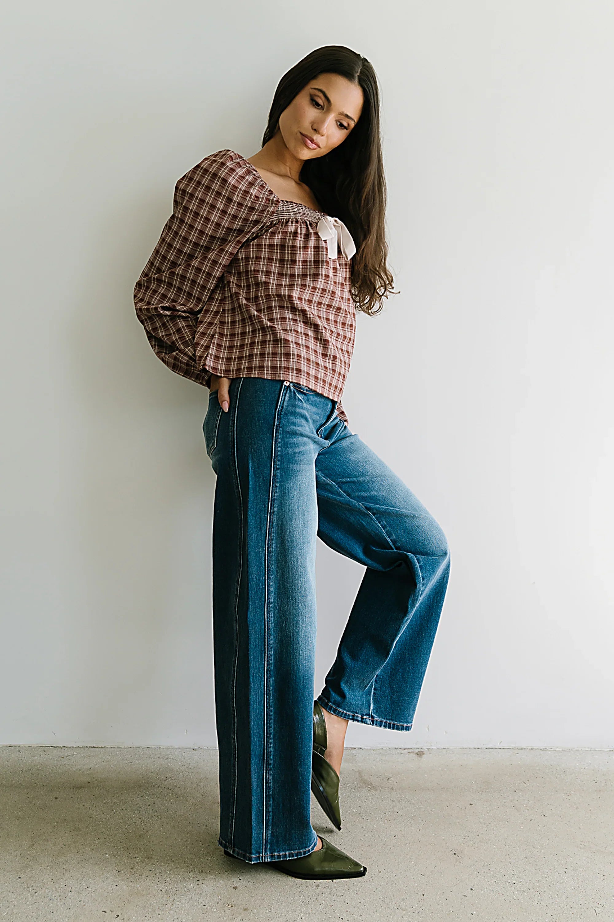 Jemma Plaid Blouse