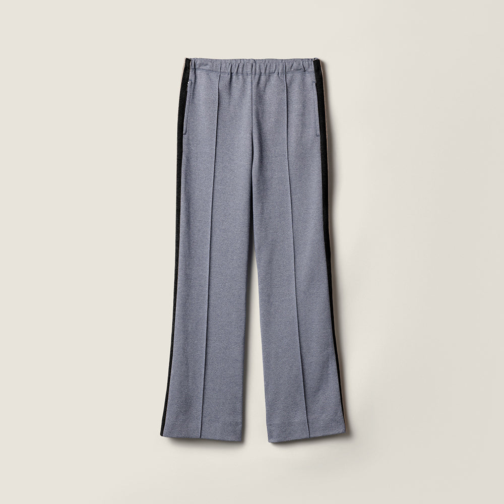 MiuMiu Blue grey Velour Blouson Zipper Jacket Navy Jersey Pants   #335444