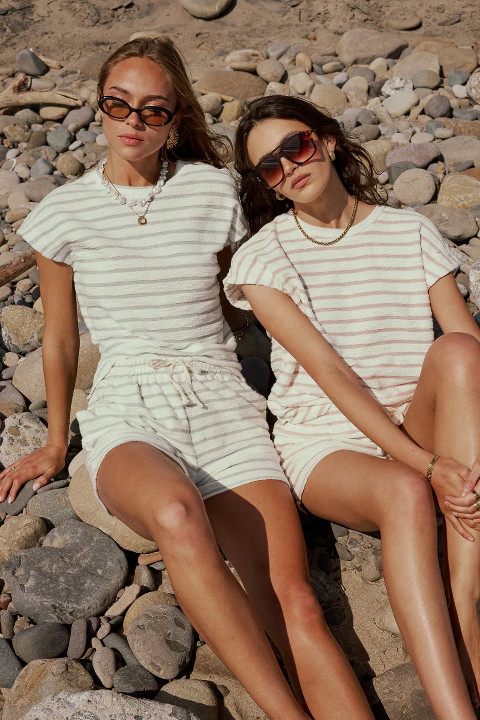 Jessie Striped Top in Sage