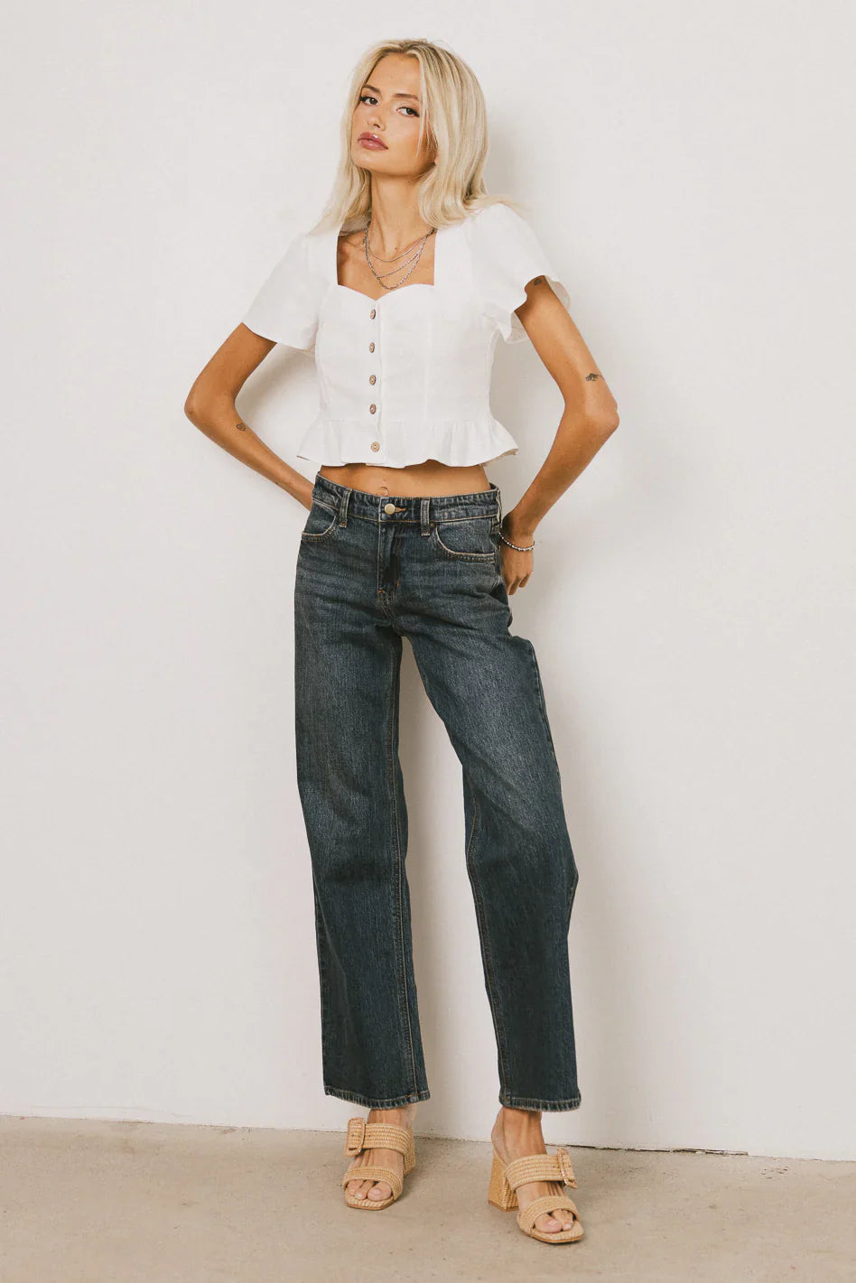 Kaia Button Front Blouse