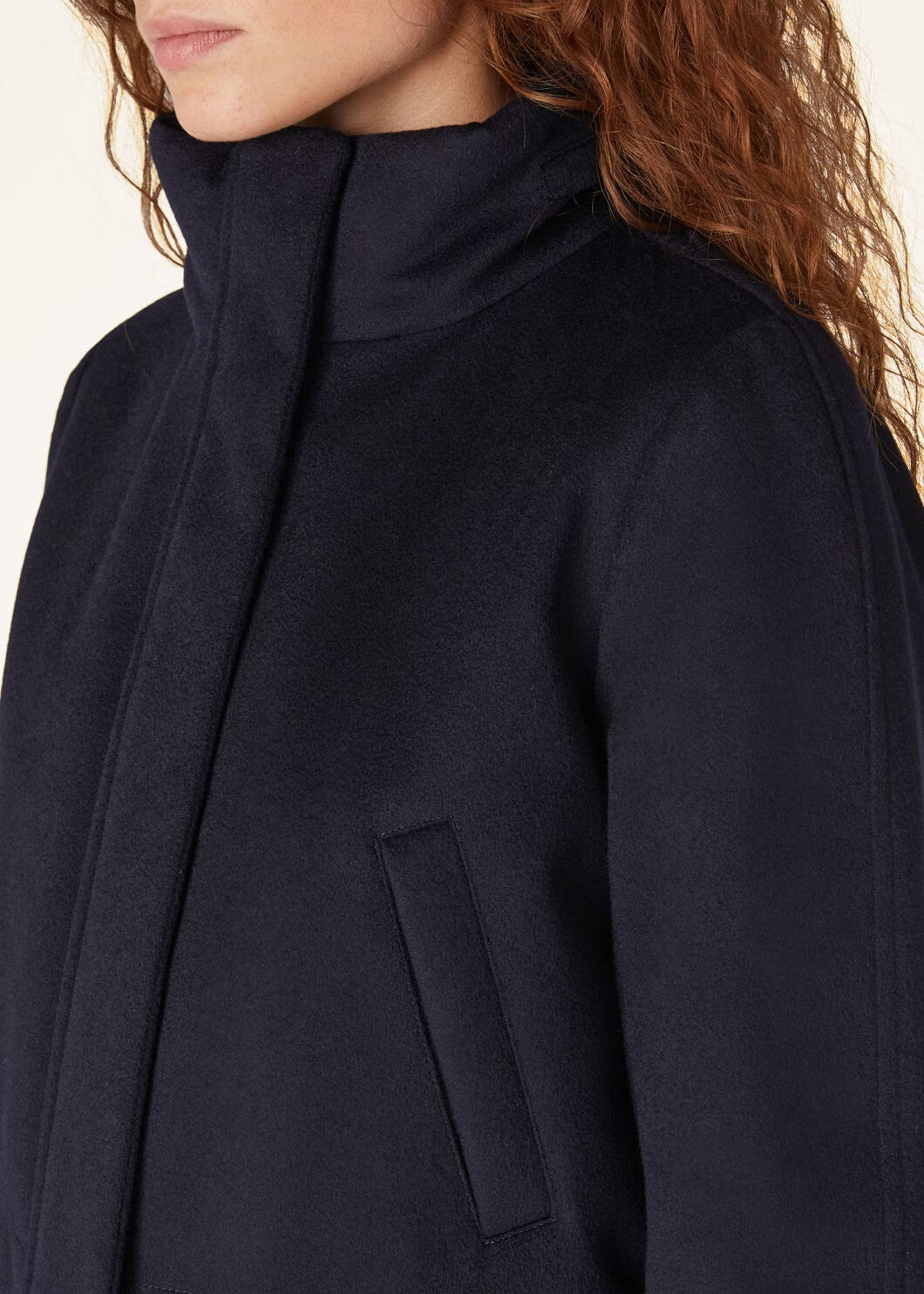 Loro Piana Lcery Short Women's Ski Jacket Furry Collar Warm Fashion Long Sleeve Jacket Elegant Temperament Loose Casual Coat  Ngvp #2418
