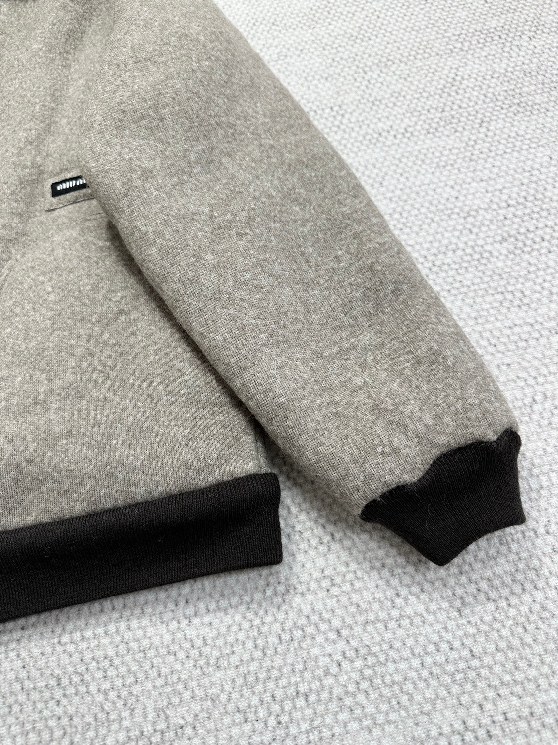 MiuMiu Cord Cotton Fleece Zipper Blouson Jacket #334098