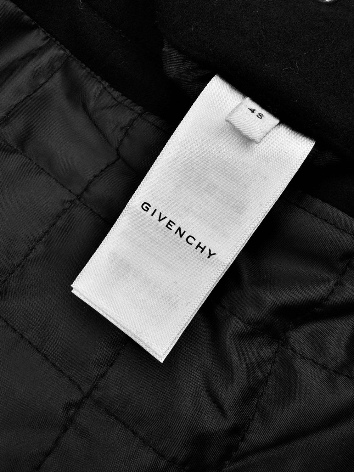 Givenchy Men's Patchwork Crew Neck Single Breasted Logo Long Sleeve Jacket Black #332271