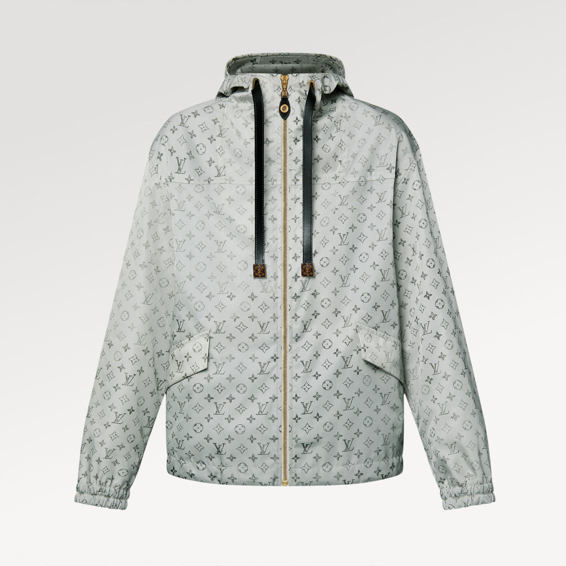 Louis Vuitton Monogram Hooded Parker Coat Women's Fall And Winter Fashion Trend Printed Drawstring Hooded Jacket #81457